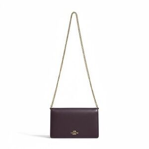 Coach Plum Crossbody Bag with Chain Strap